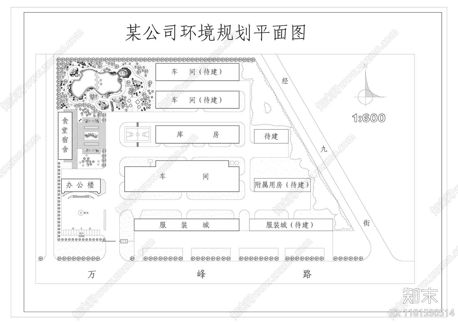 现代新中式展台cad施工图下载【ID:1181530514】