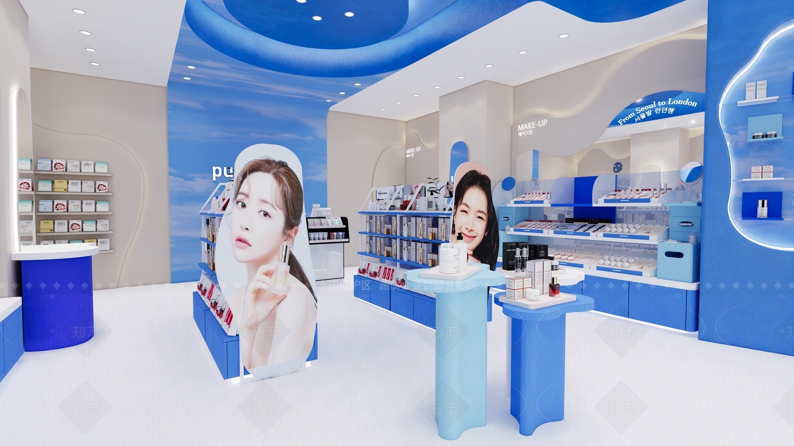 现代美妆店SU模型下载【ID:1181531839】