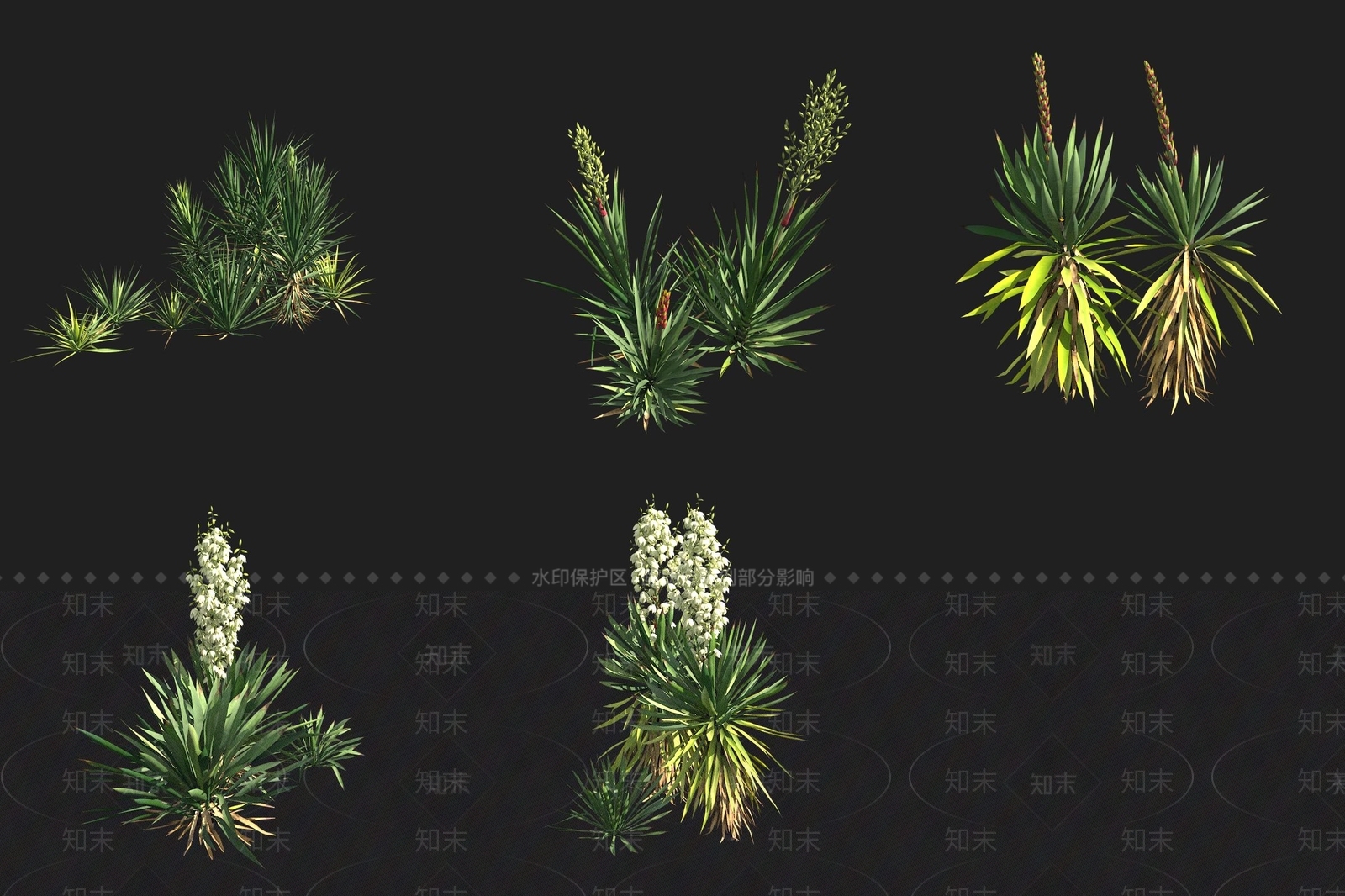 植物堆3D模型下载【ID:1181532401】