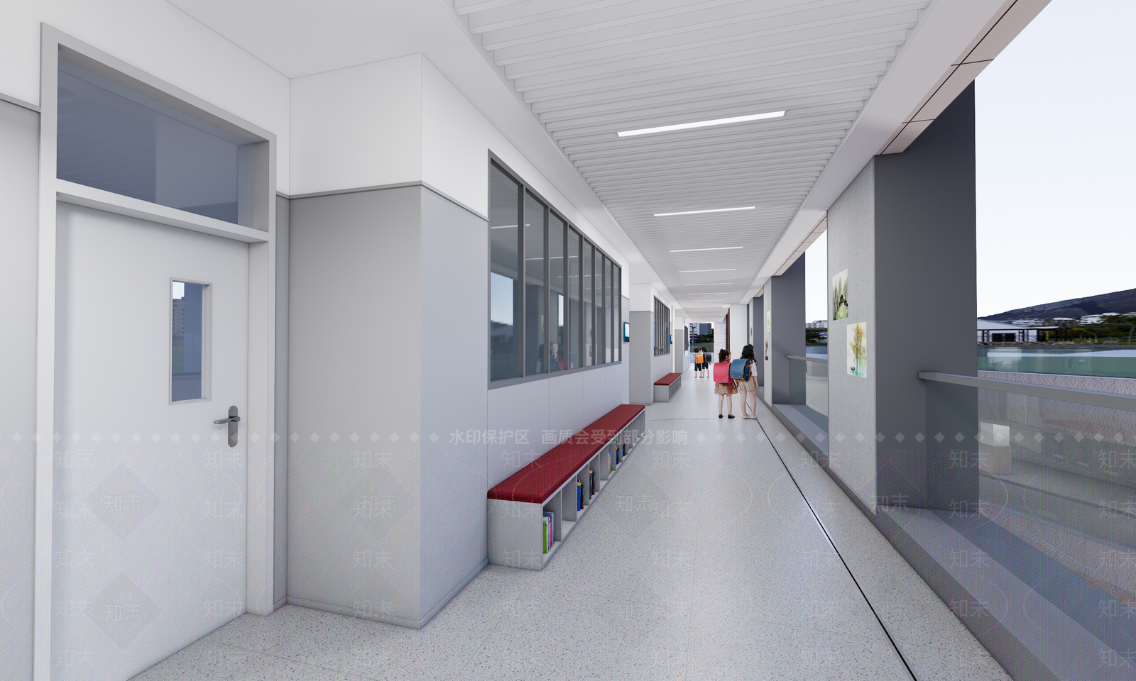 现代其他学校空间SU模型下载【ID:1181537465】