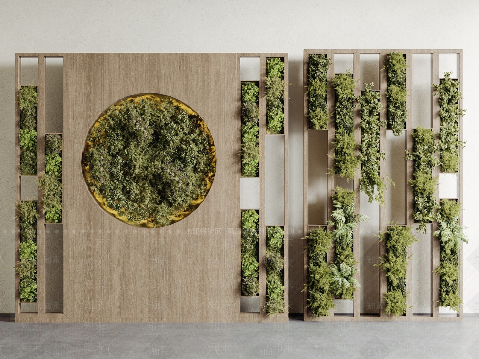 绿植墙3D模型下载【ID:1181538551】