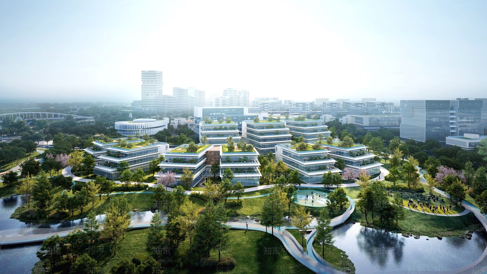 现代办公楼SU模型下载【ID:1181548697】