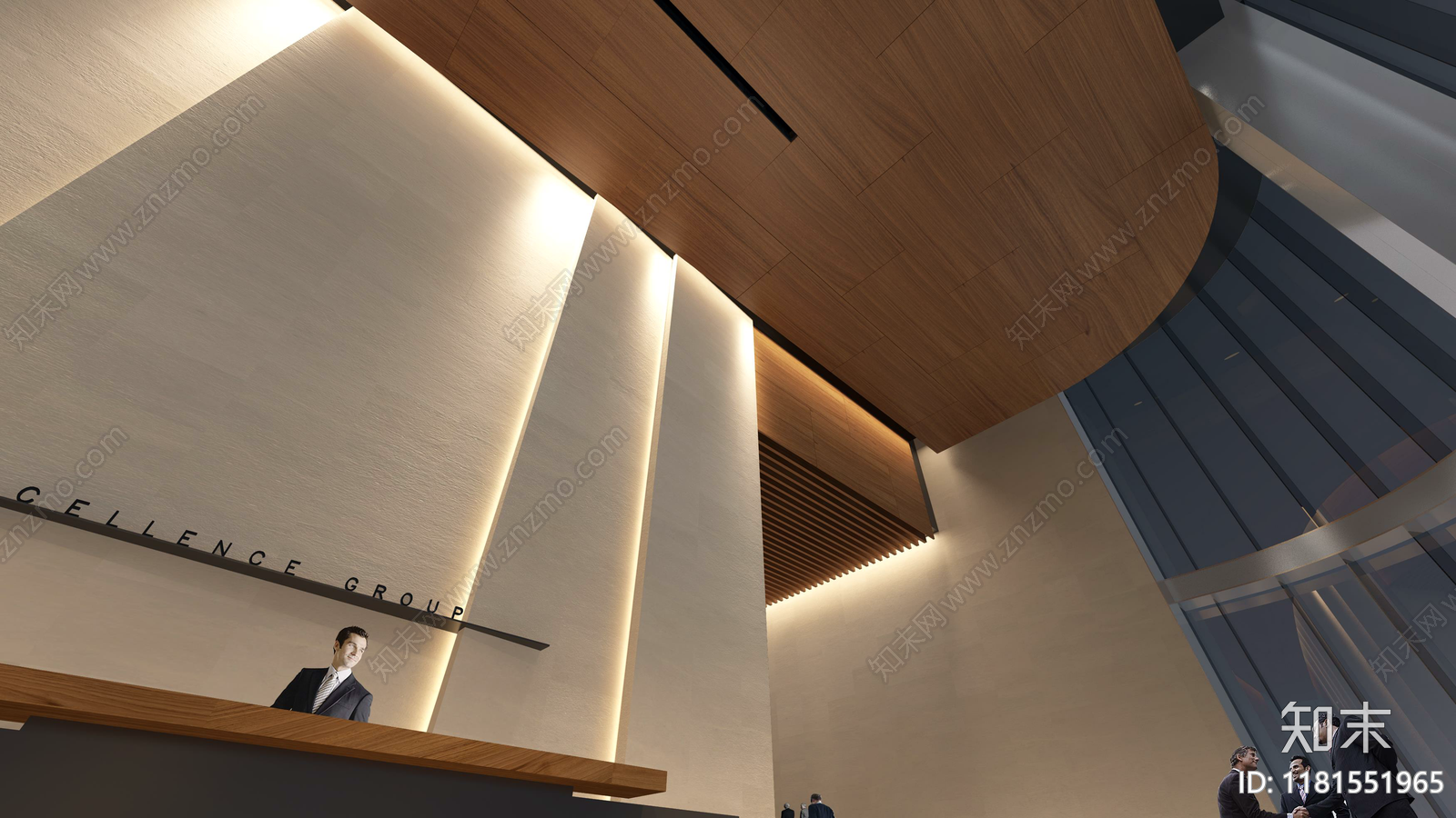 办公大堂cad施工图下载【ID:1181551965】
