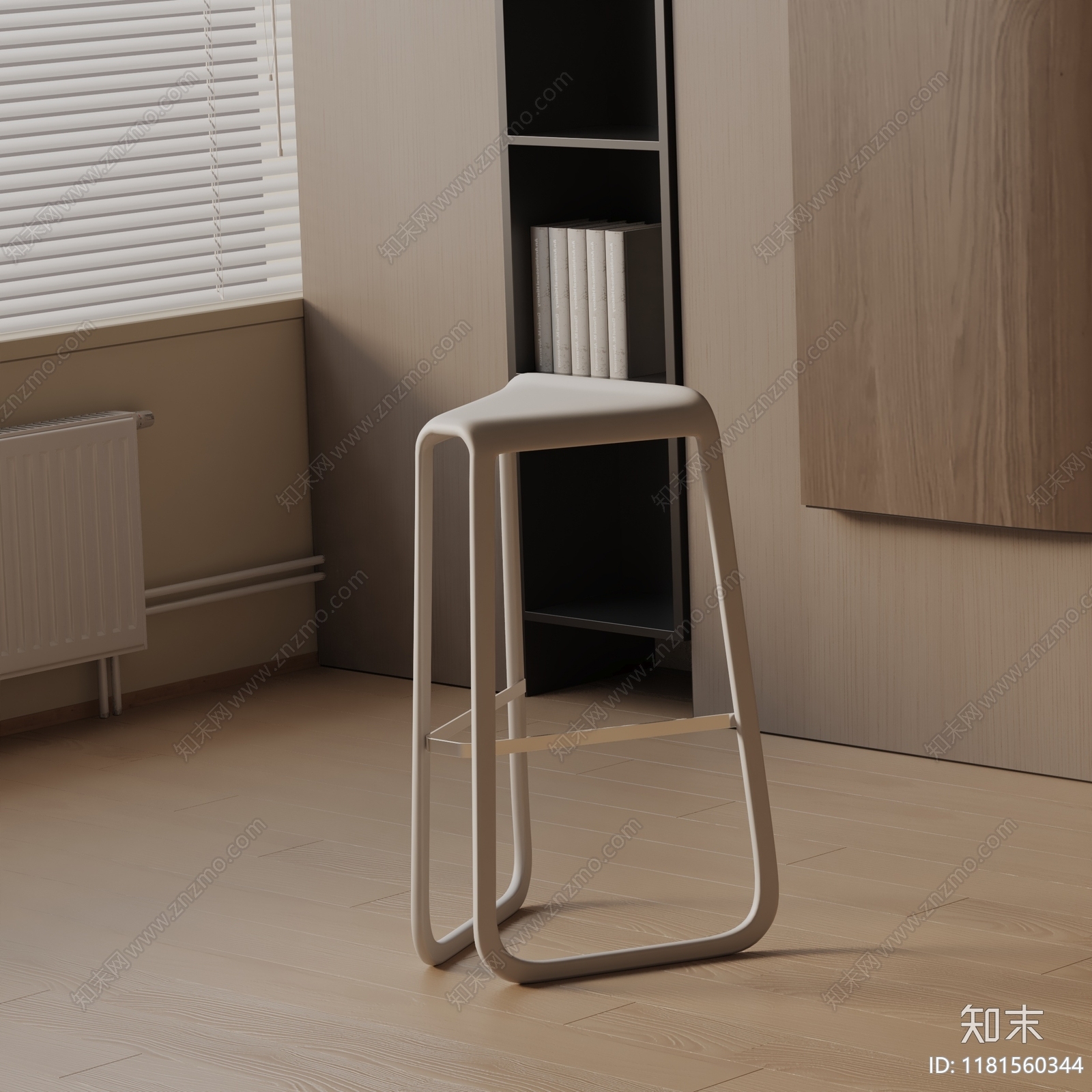 现代吧椅3D模型下载【ID:1181560344】