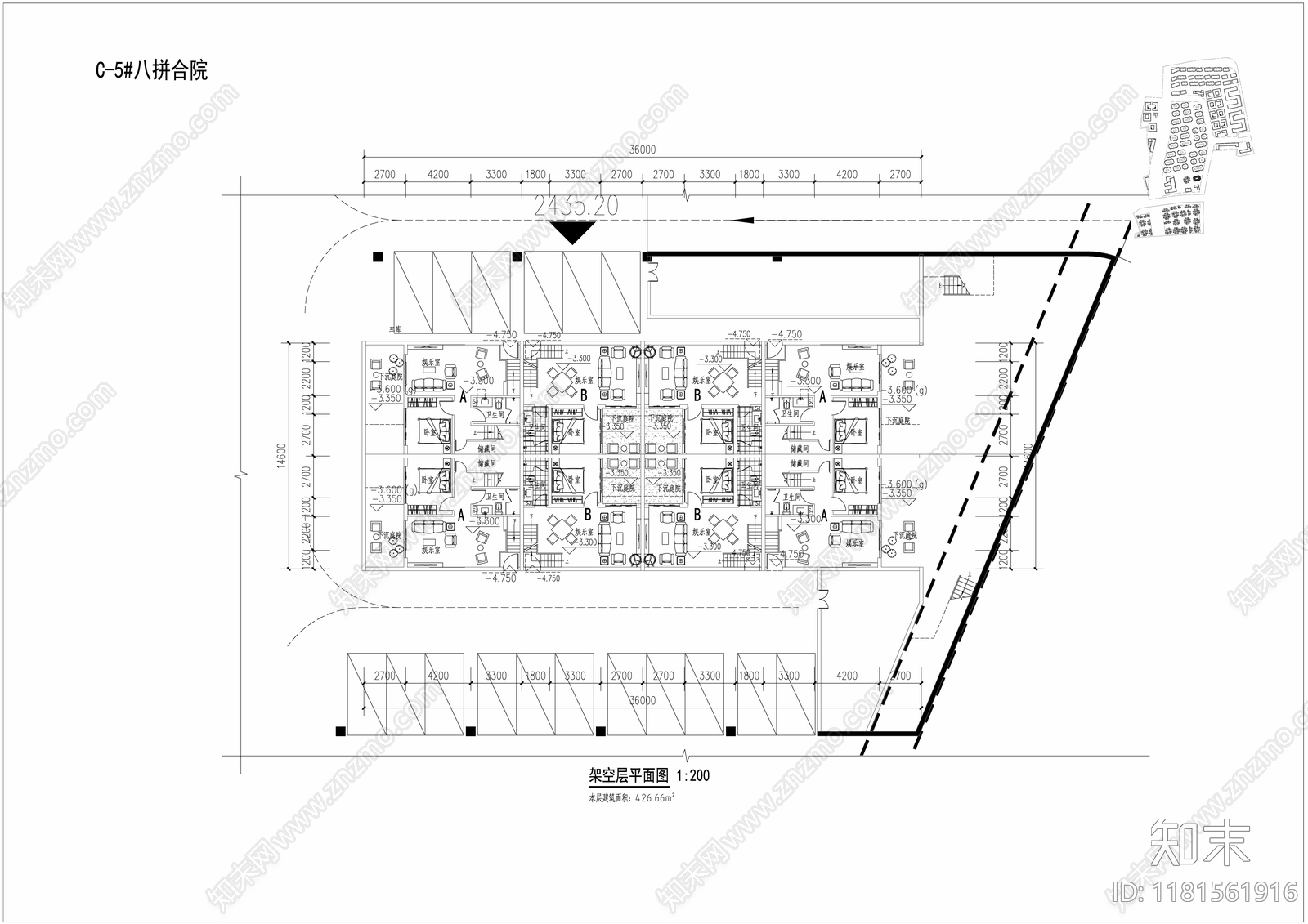 现代别墅建筑cad施工图下载【ID:1181561916】