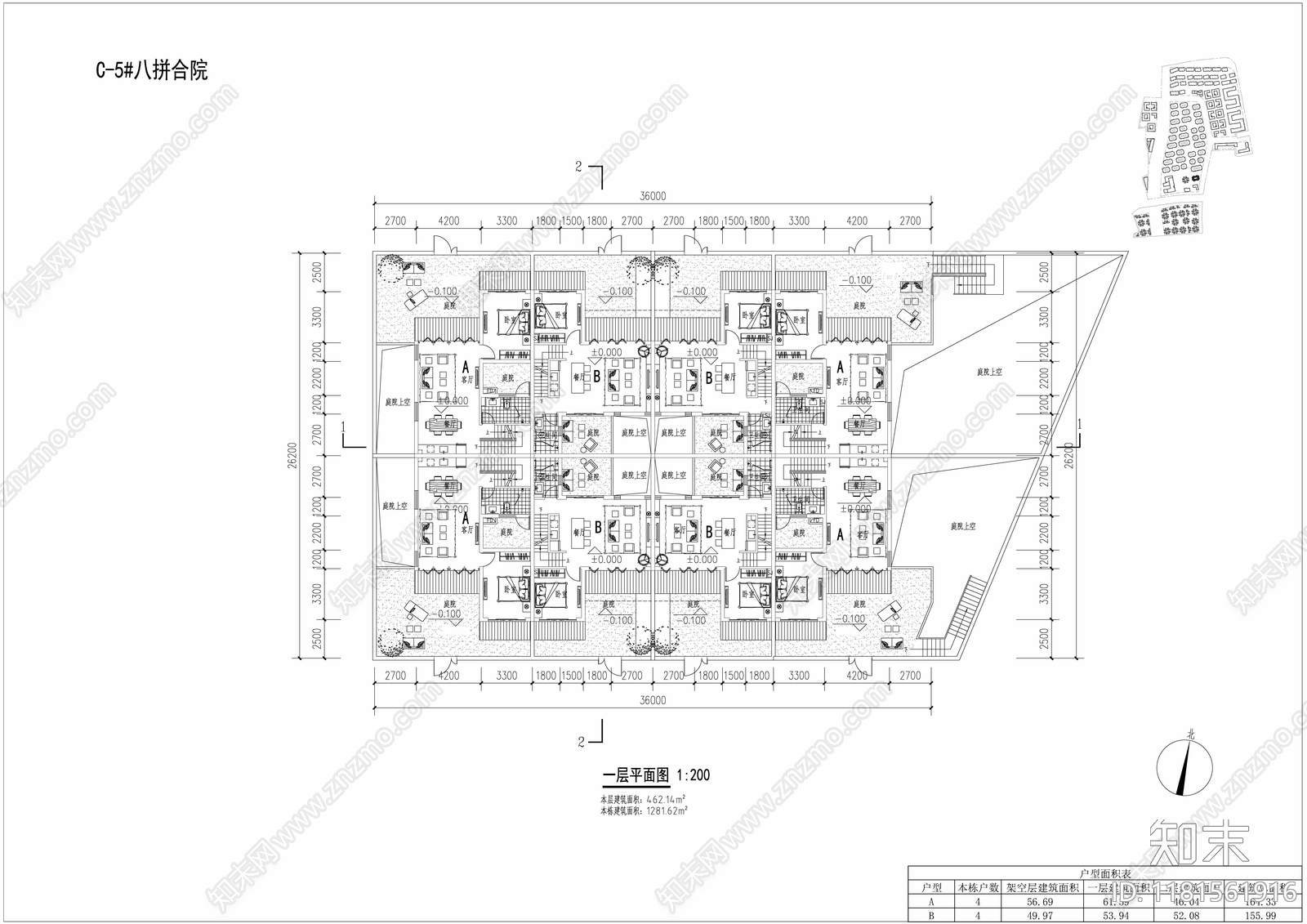 现代别墅建筑cad施工图下载【ID:1181561916】