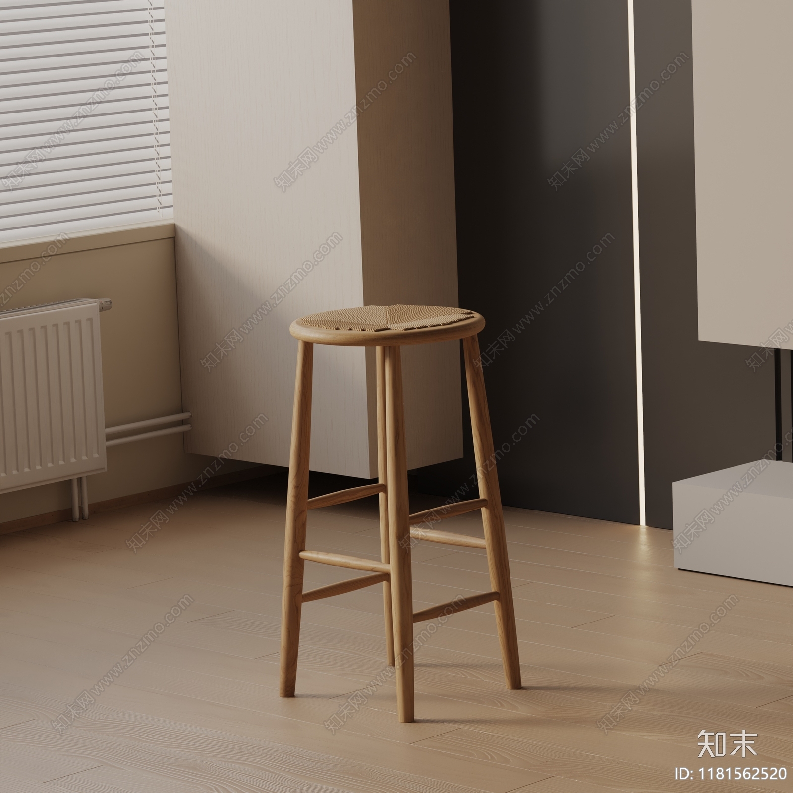 现代吧椅3D模型下载【ID:1181562520】