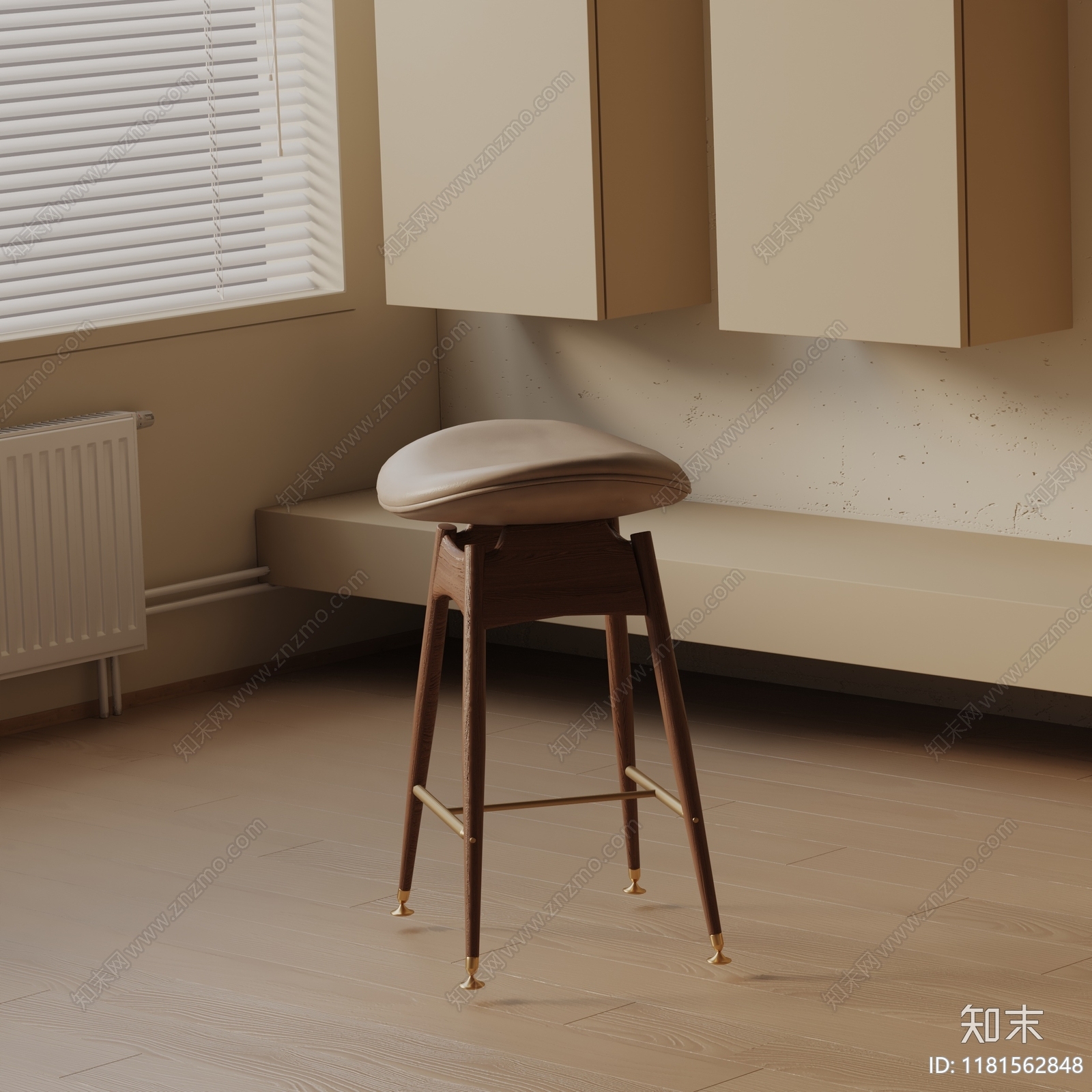 现代吧椅3D模型下载【ID:1181562848】