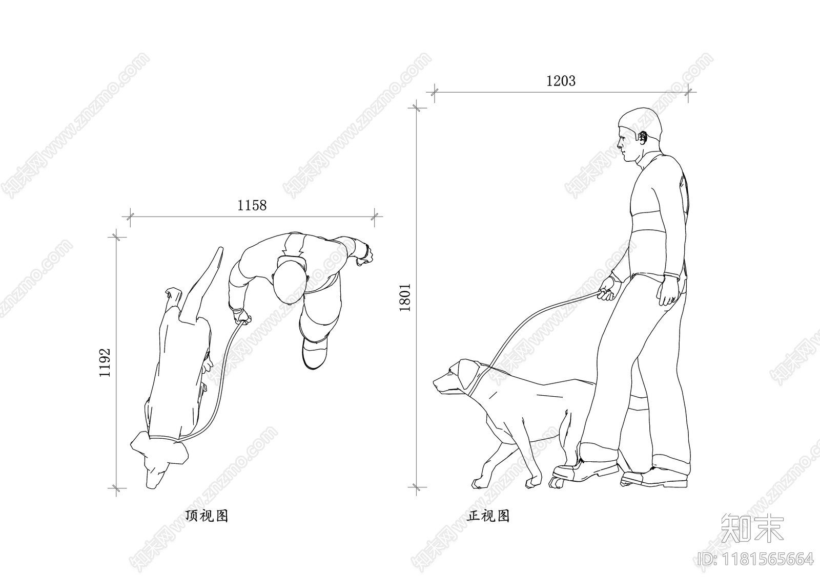 现代综合人物动物图库施工图下载【ID:1181565664】