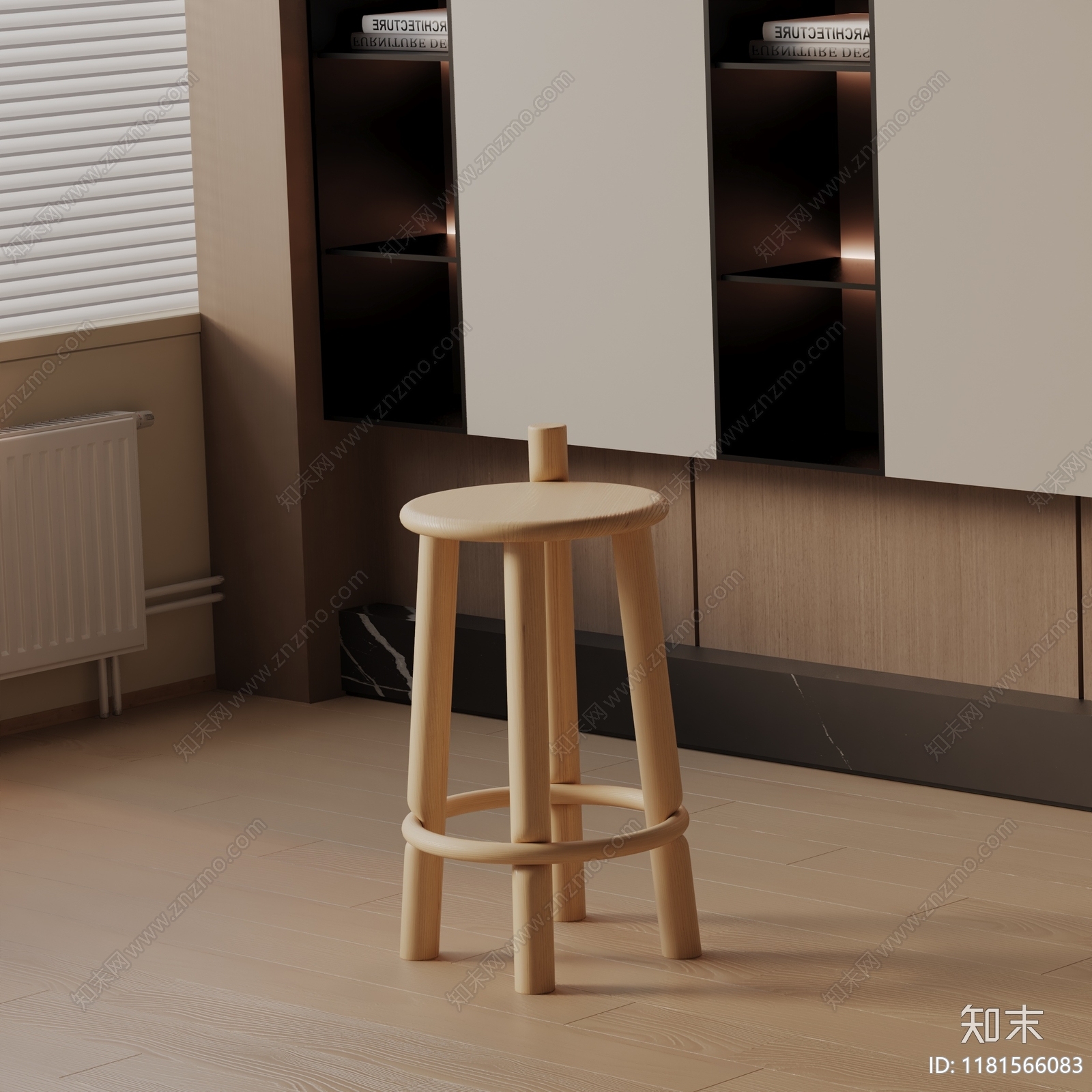 现代吧椅3D模型下载【ID:1181566083】