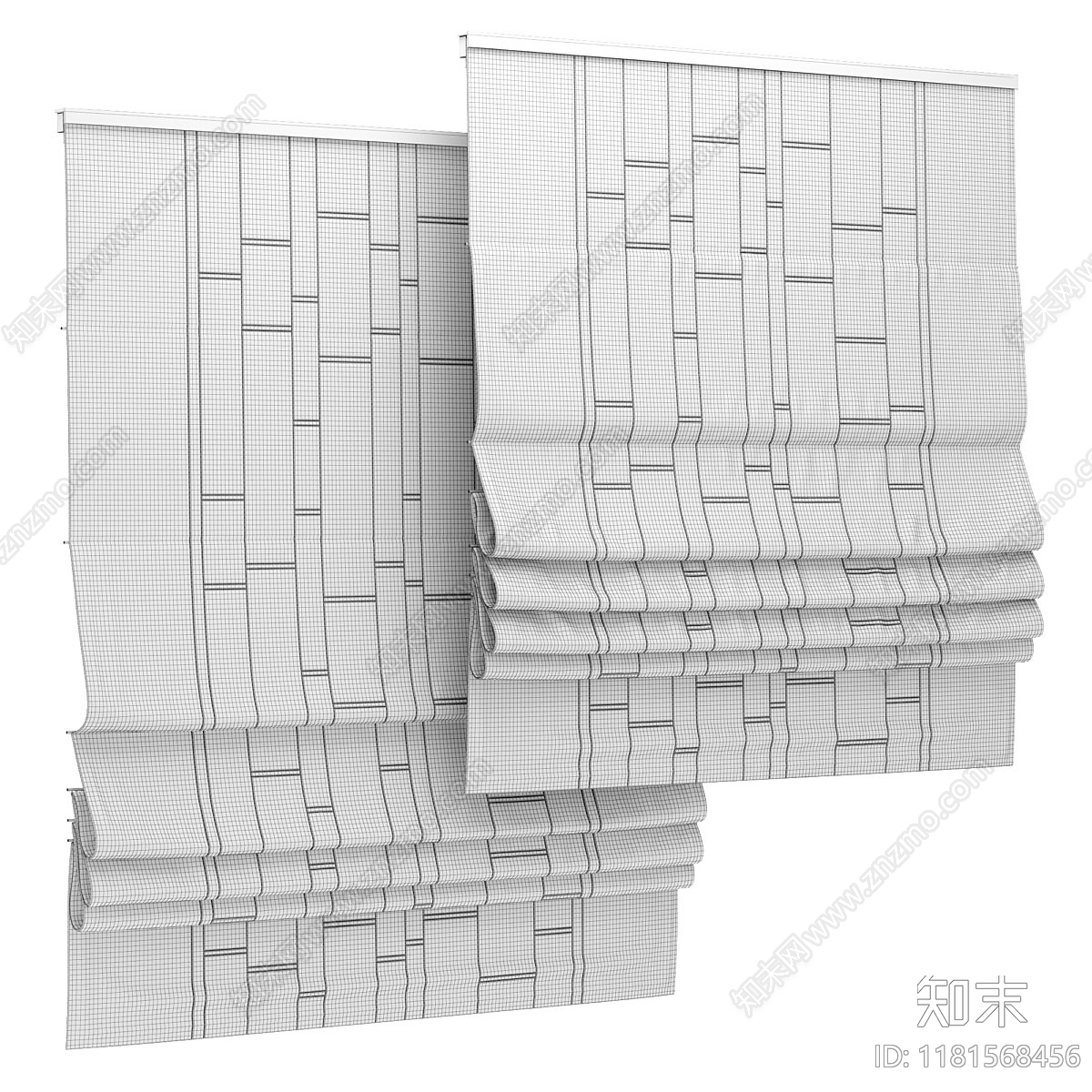 通用窗帘3D模型下载【ID:1181568456】