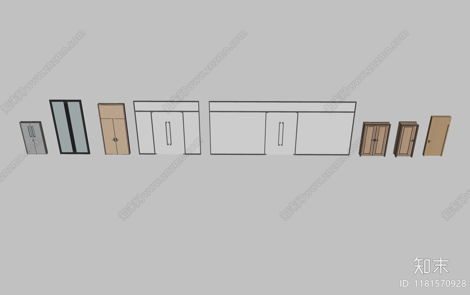 现代双开门SU模型下载【ID:1181570928】