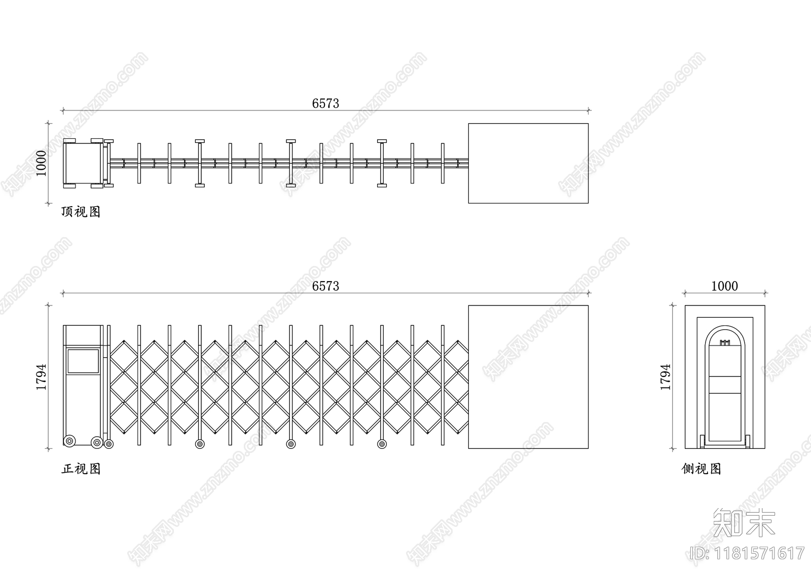 现代综合门窗施工图下载【ID:1181571617】