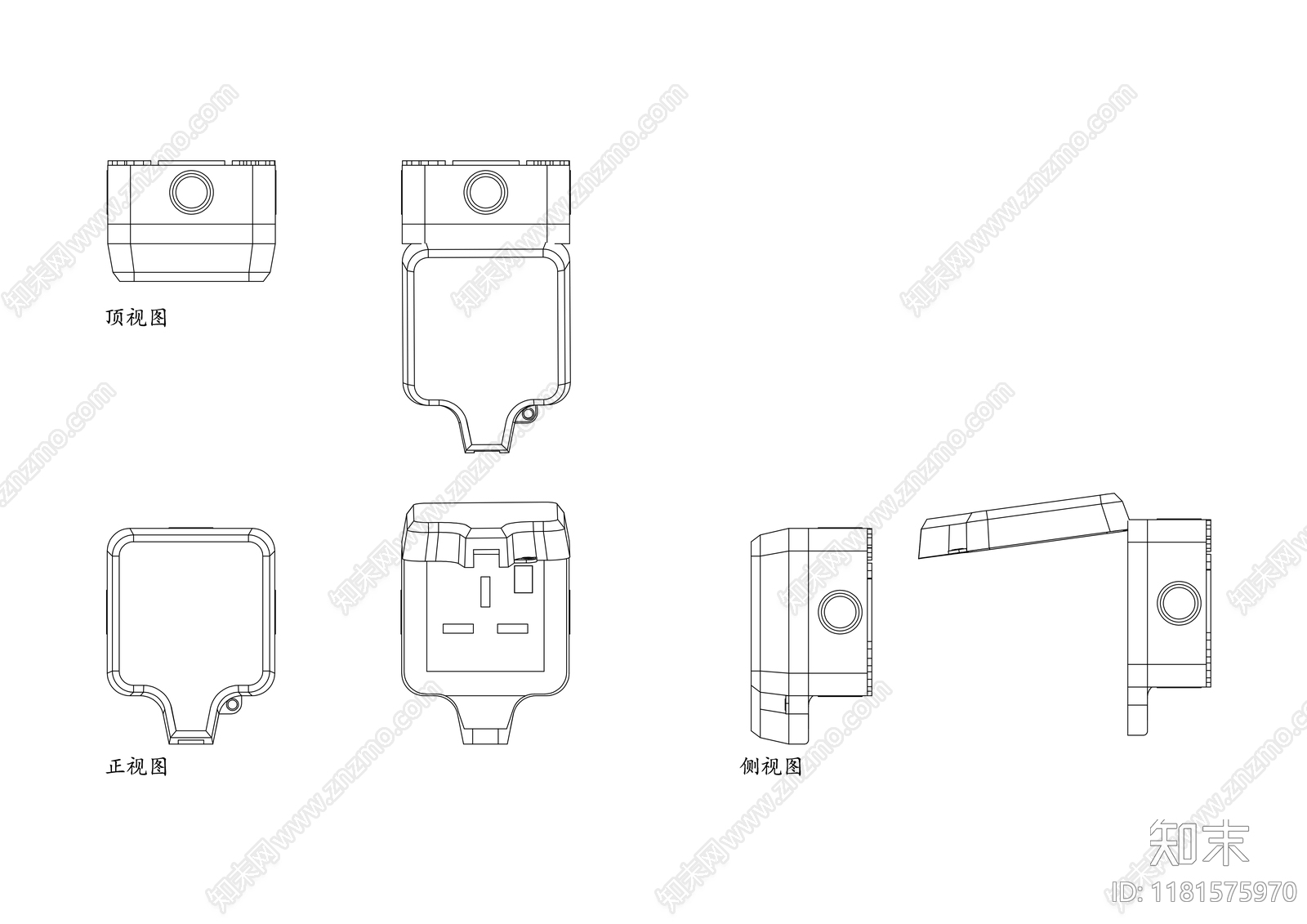 现代电器cad施工图下载【ID:1181575970】