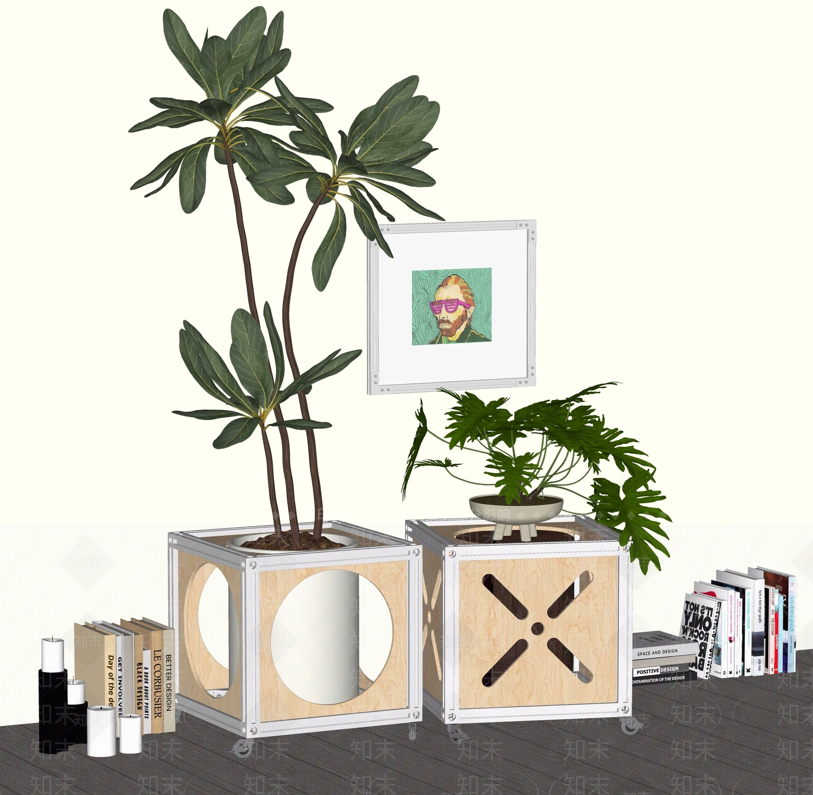 现代花几SU模型下载【ID:1181577919】