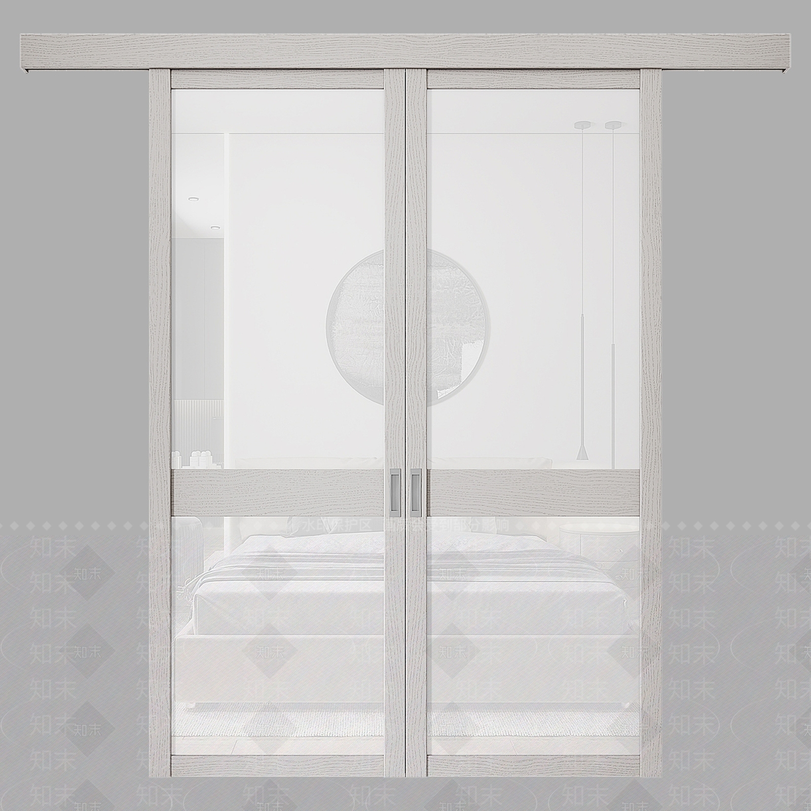 现代北欧推拉门3D模型下载【ID:1181578342】