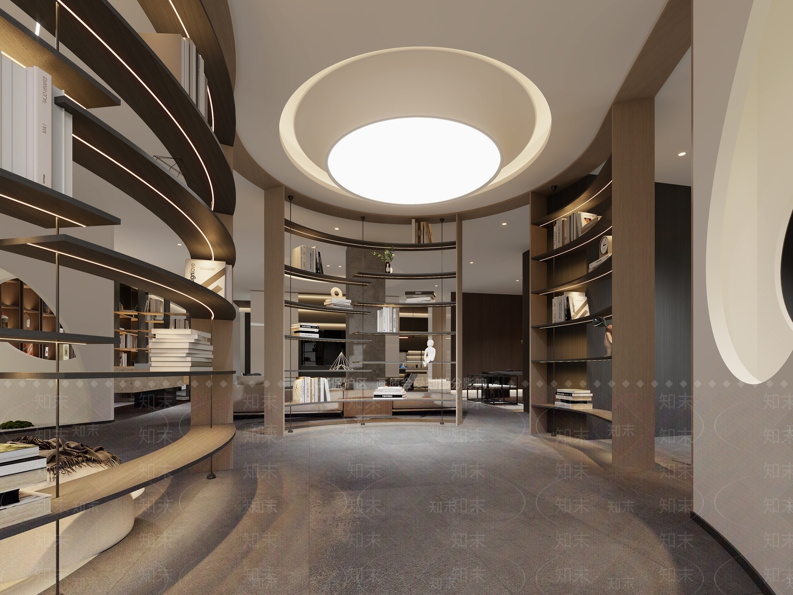 现代原木家具展厅3D模型下载【ID:1181580073】