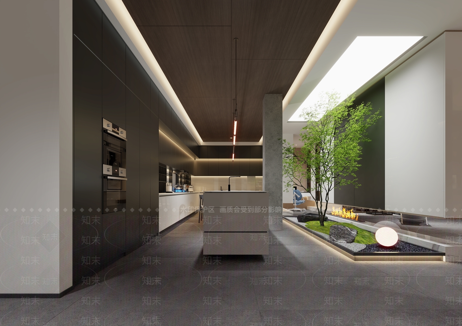 现代原木家具展厅3D模型下载【ID:1181580560】