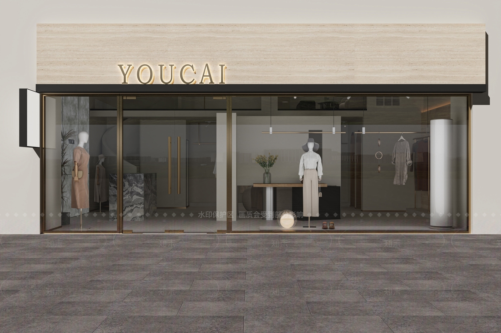 现代服装店3D模型下载【ID:1181582849】