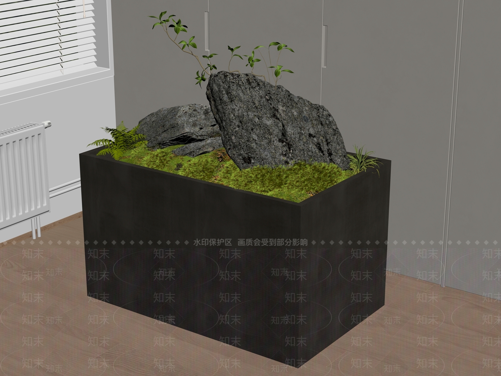 现代石头SU模型下载【ID:1181586816】