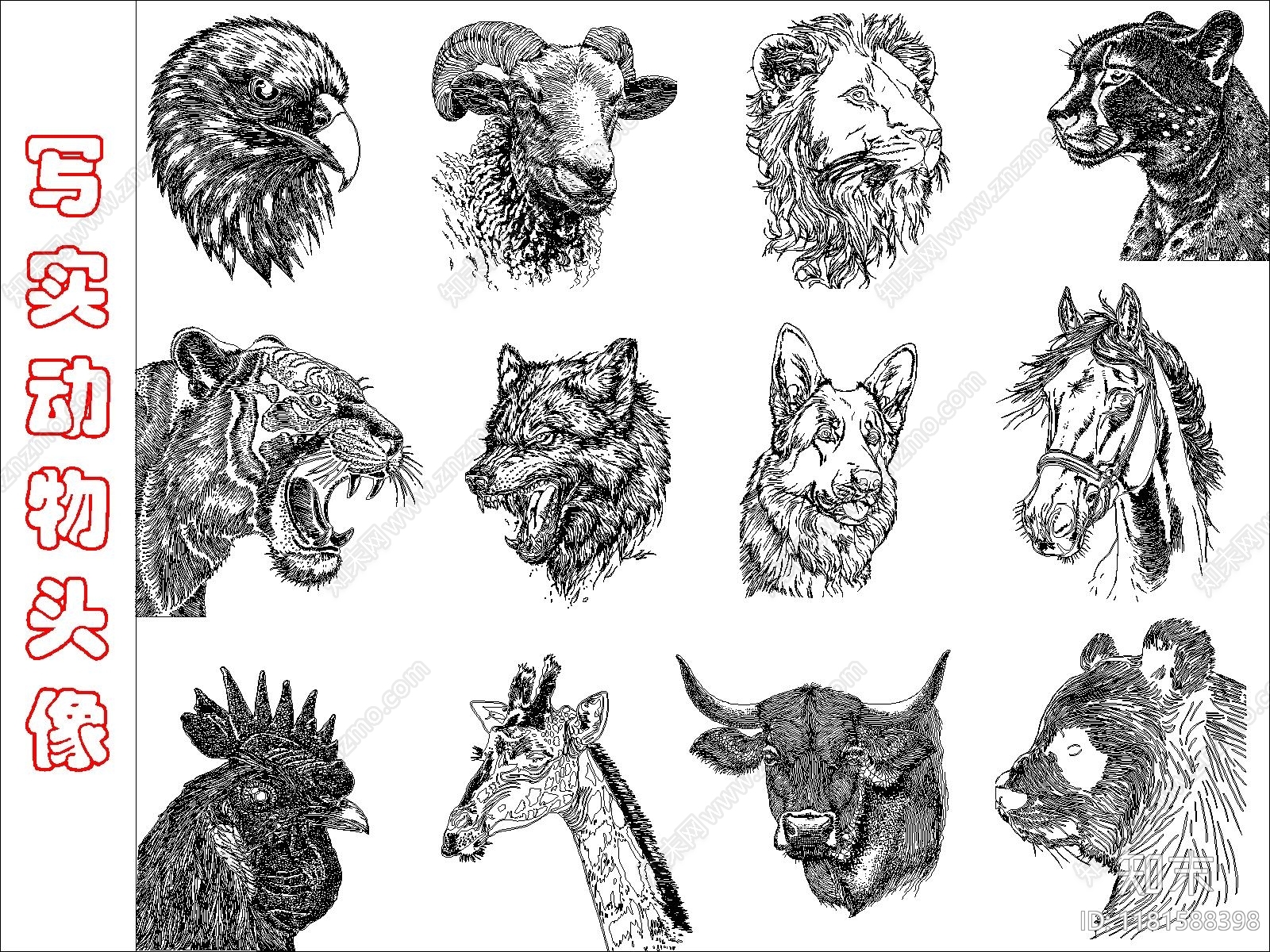现代动物施工图下载【ID:1181588398】