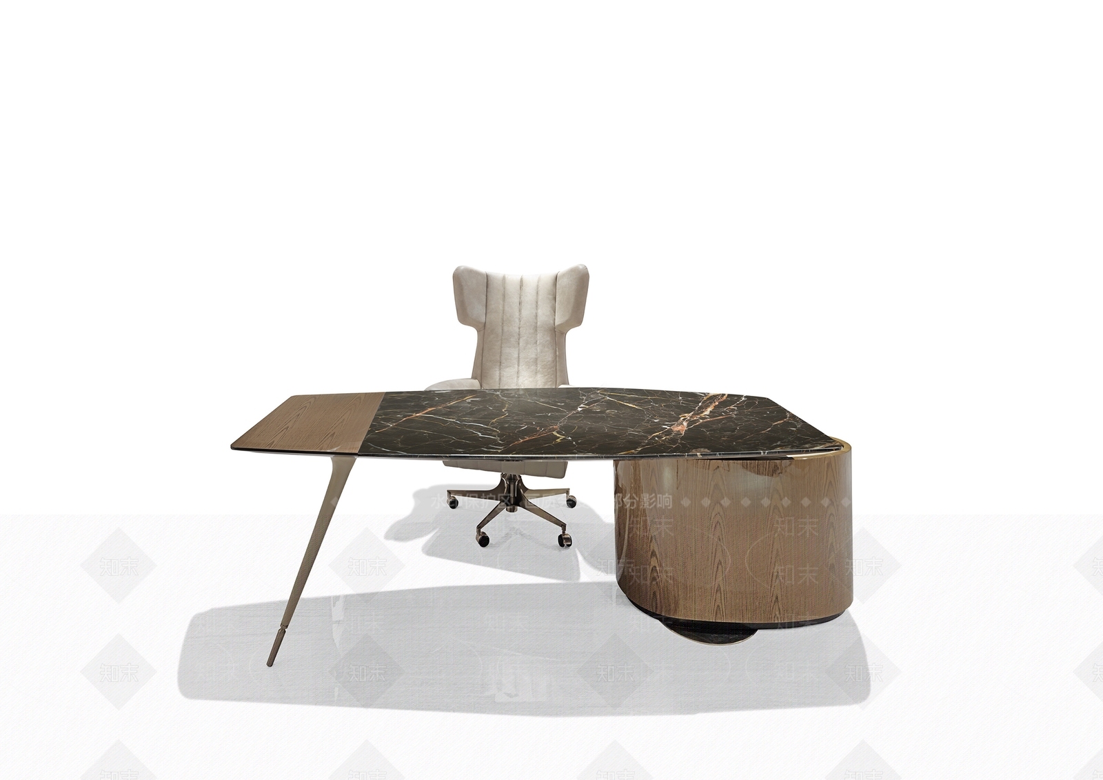 意式办公桌3D模型下载【ID:1181590322】