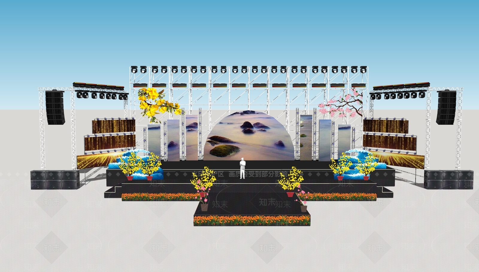现代美式其他休闲娱乐空间SU模型下载【ID:1181594448】