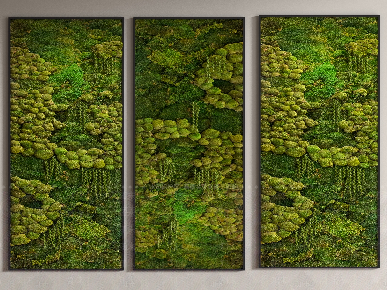 绿植墙3D模型下载【ID:1181596142】