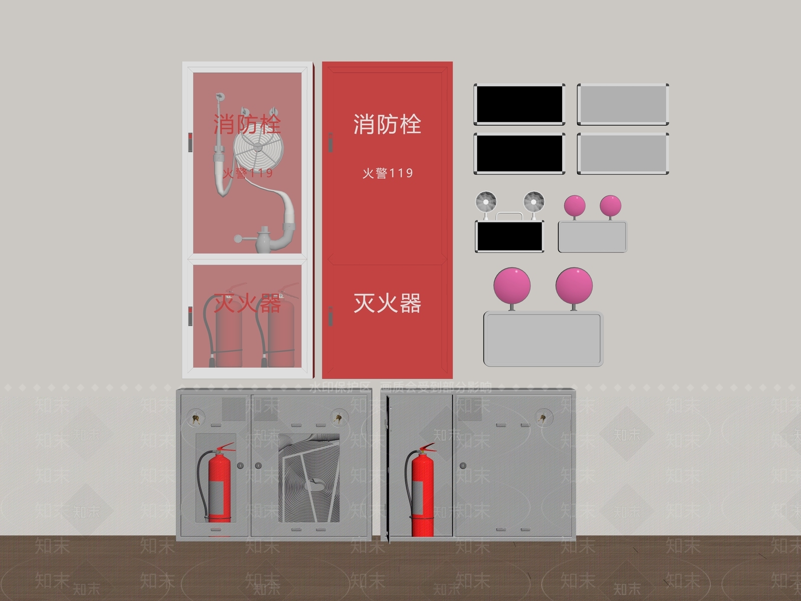 消防栓SU模型下载【ID:1181598320】