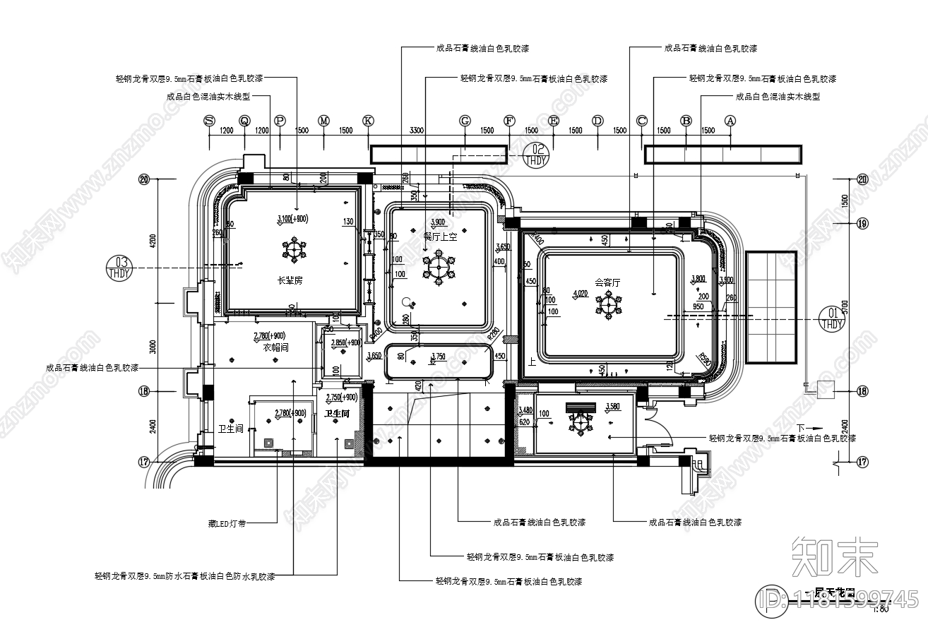 别墅cad施工图下载【ID:1181599745】