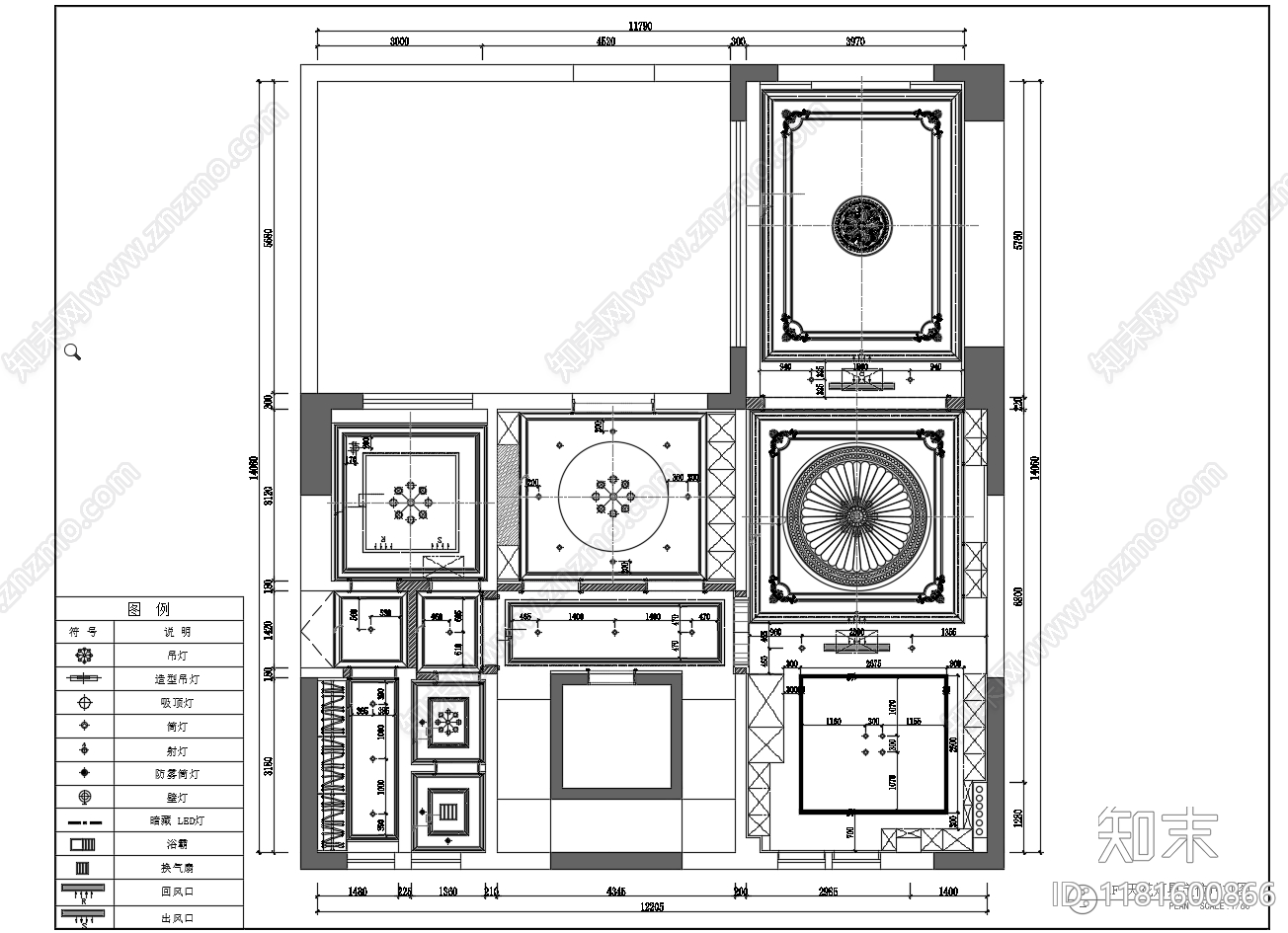 别墅cad施工图下载【ID:1181600866】