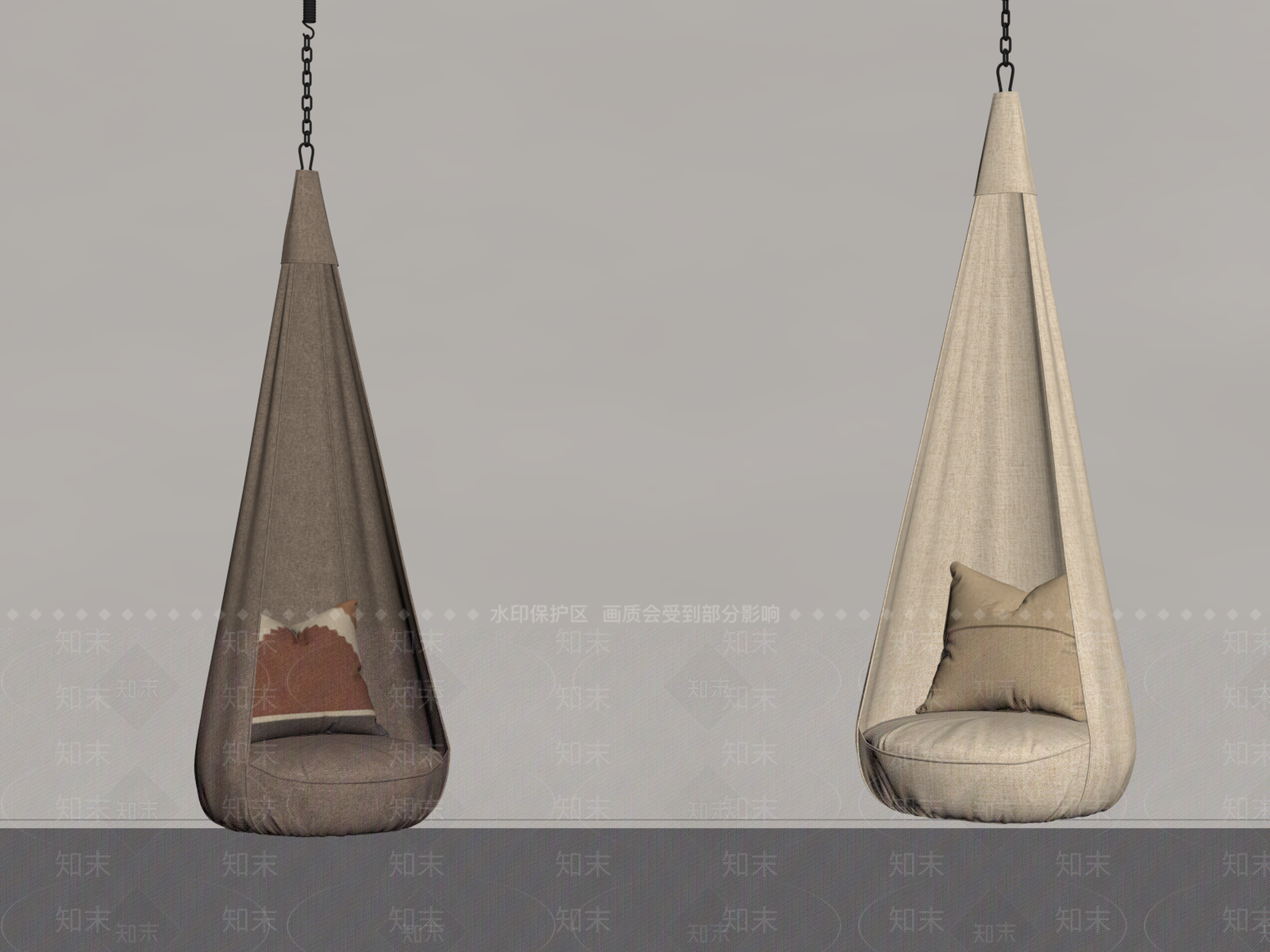 现代吊椅SU模型下载【ID:1181608287】