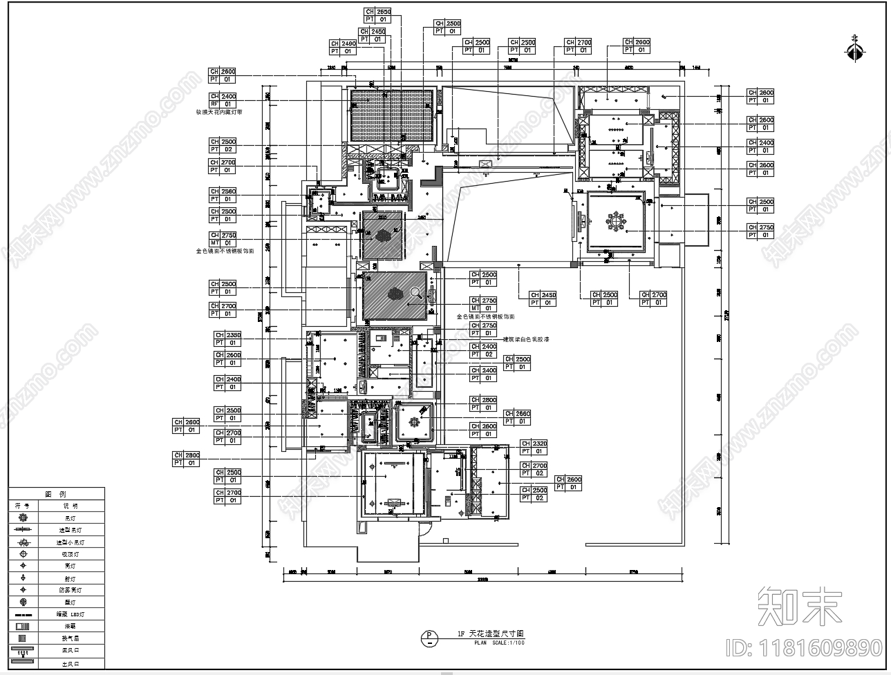 别墅cad施工图下载【ID:1181609890】