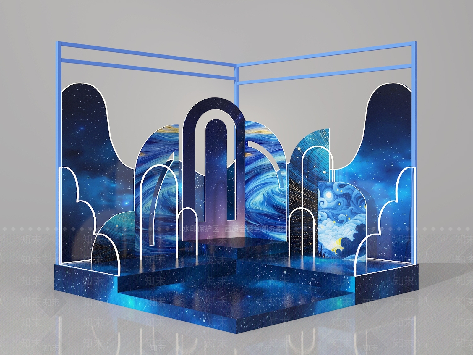 现代舞台3D模型下载【ID:1181614389】