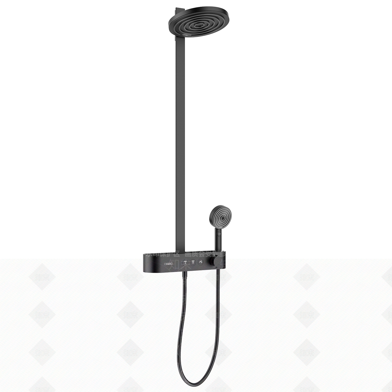 现代pulsify现代淋浴管龙头花洒3D模型下载【ID:1181620245】