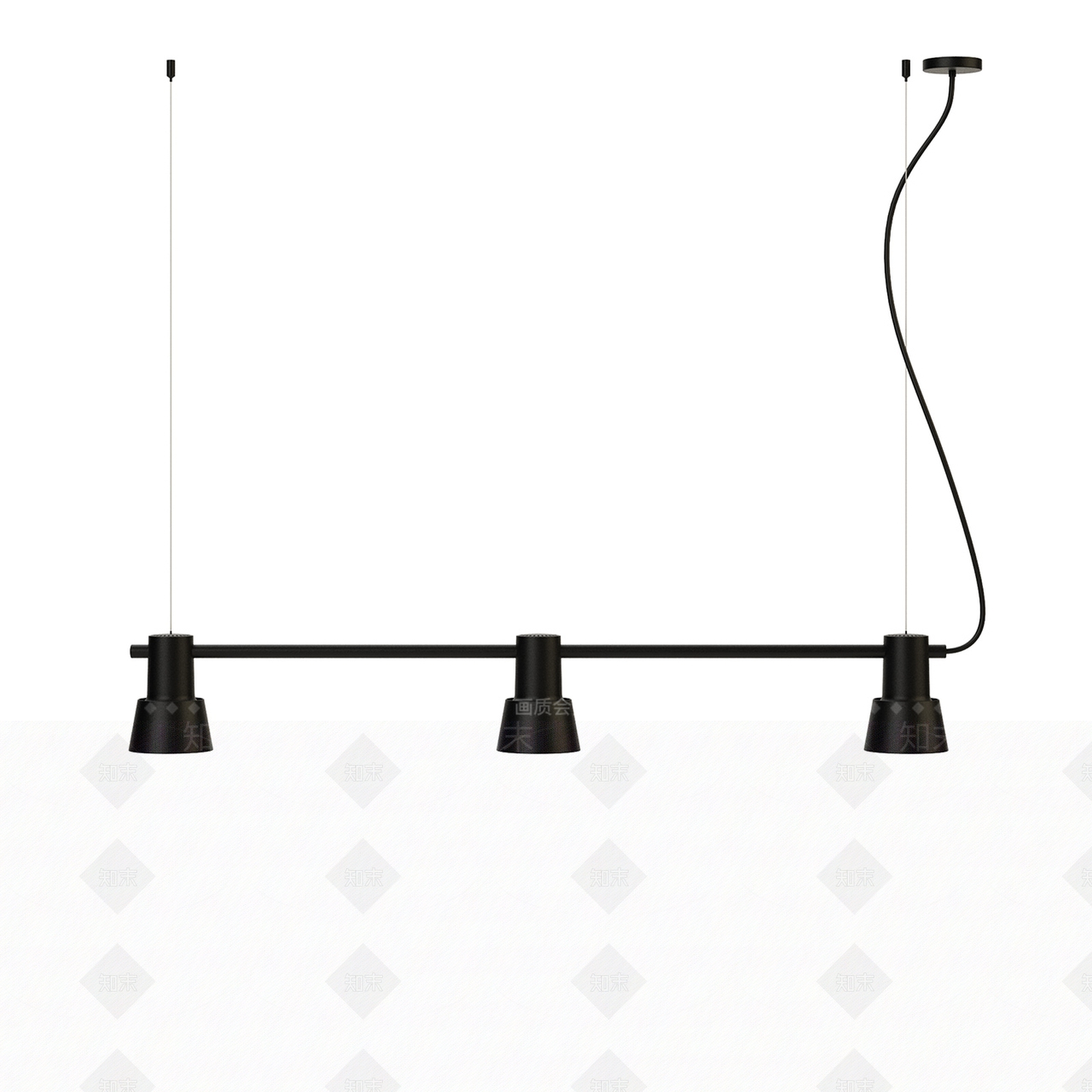 现代compose现代挂件轻小金属灯罩由零3D模型下载【ID:1181620544】