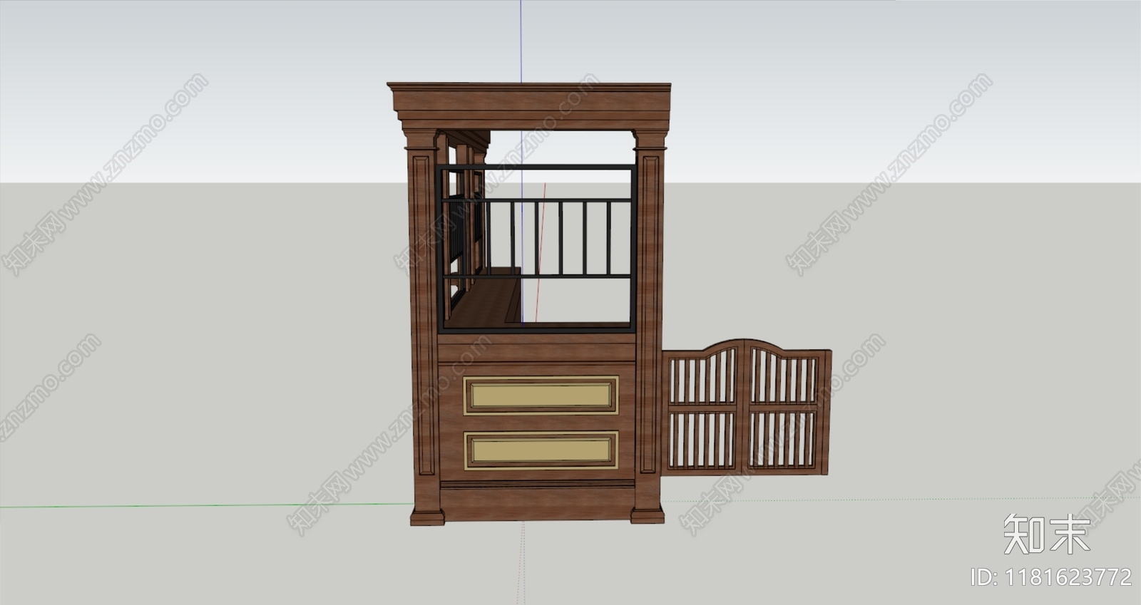 复古欧式其他柜子SU模型下载【ID:1181623772】