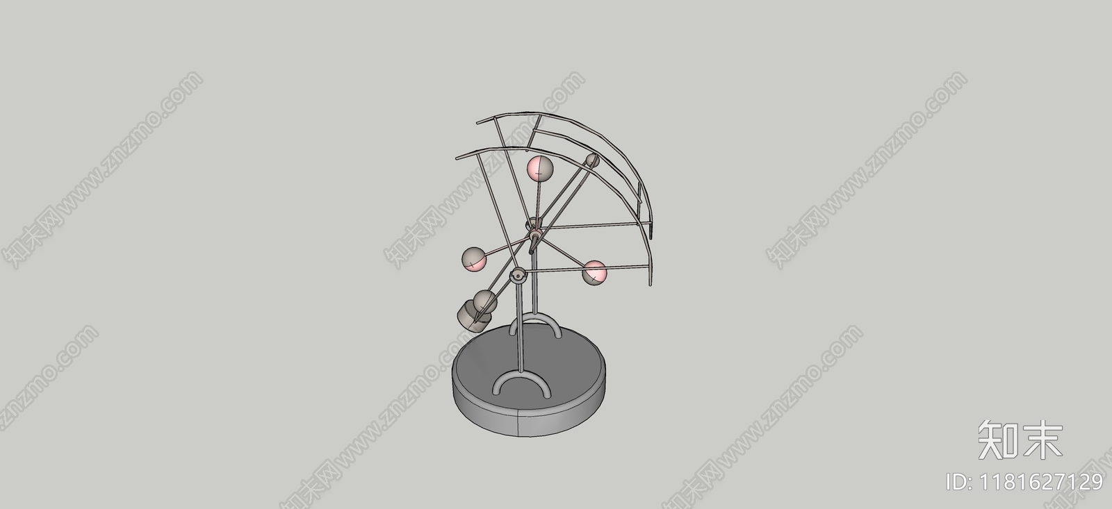 现代美式其他摆件SU模型下载【ID:1181627129】