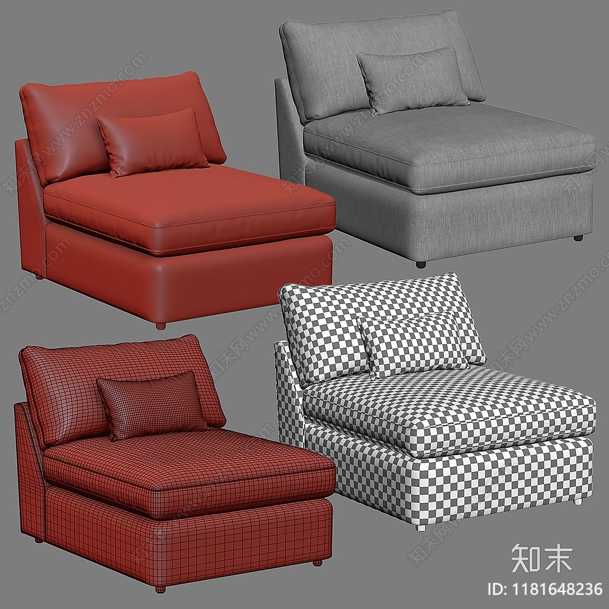 休闲椅3D模型下载【ID:1181648236】