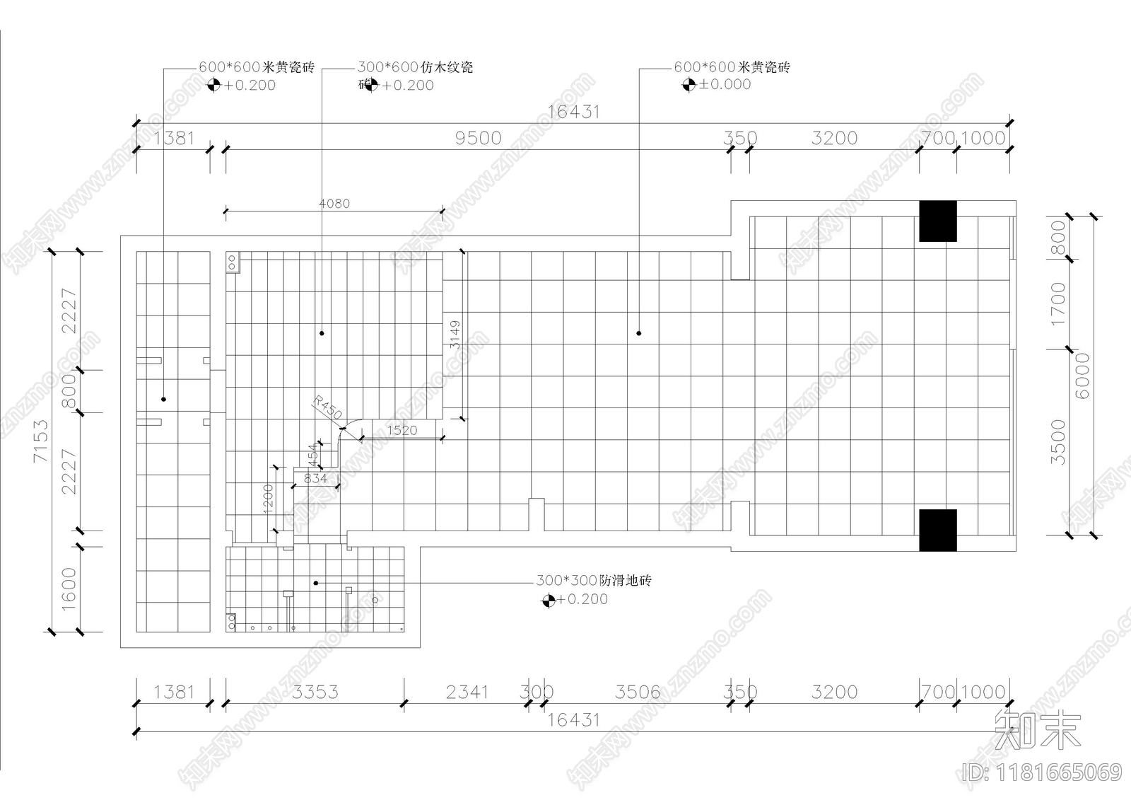 现代理发店cad施工图下载【ID:1181665069】