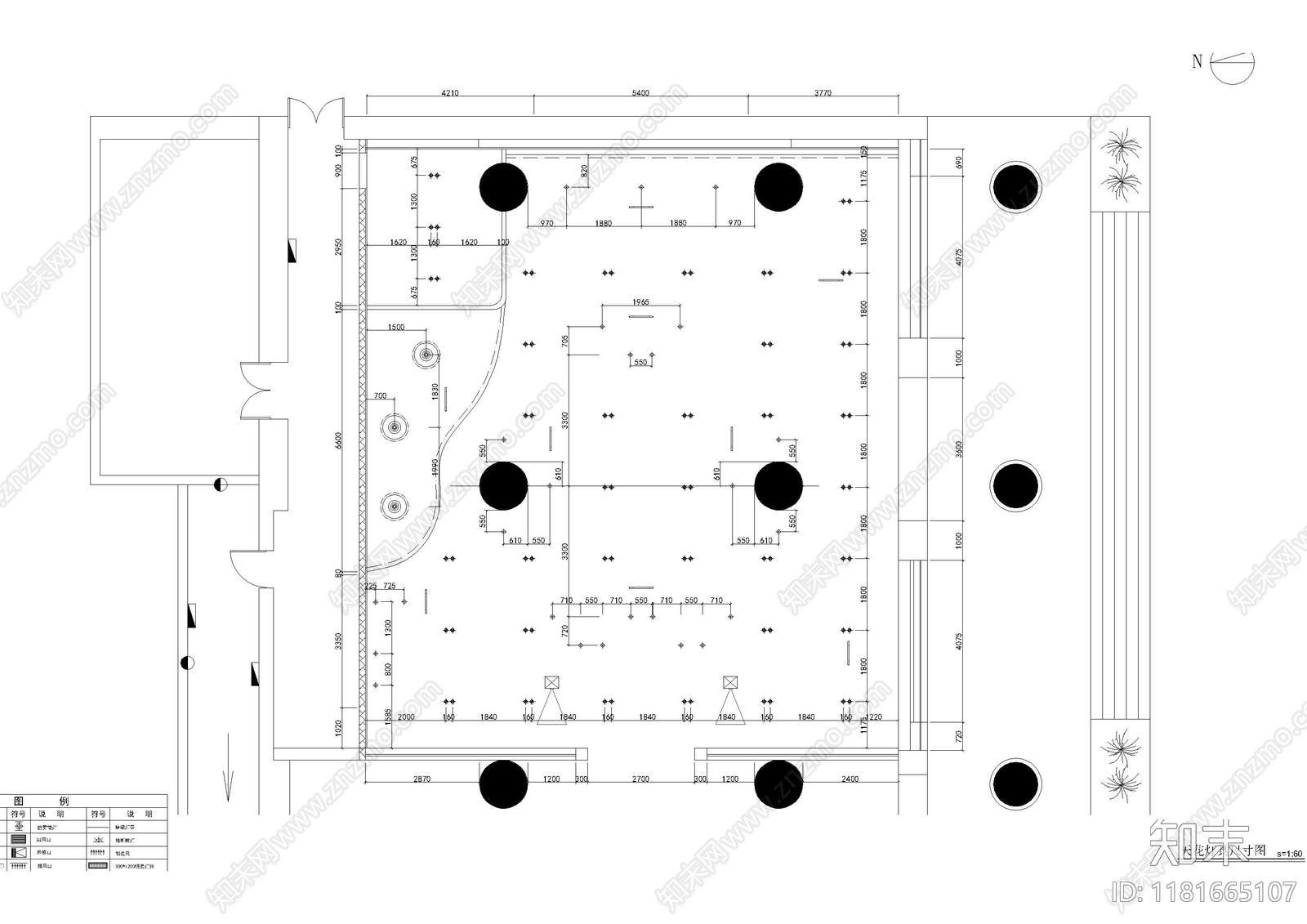 现代其他工装空间cad施工图下载【ID:1181665107】