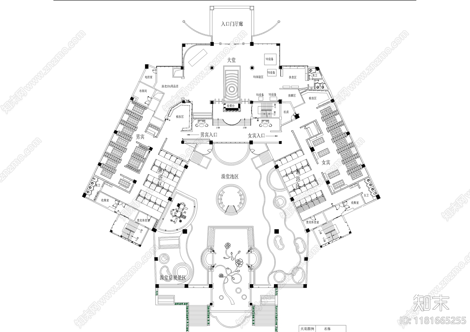 现代新中式其他工装空间施工图下载【ID:1181665255】