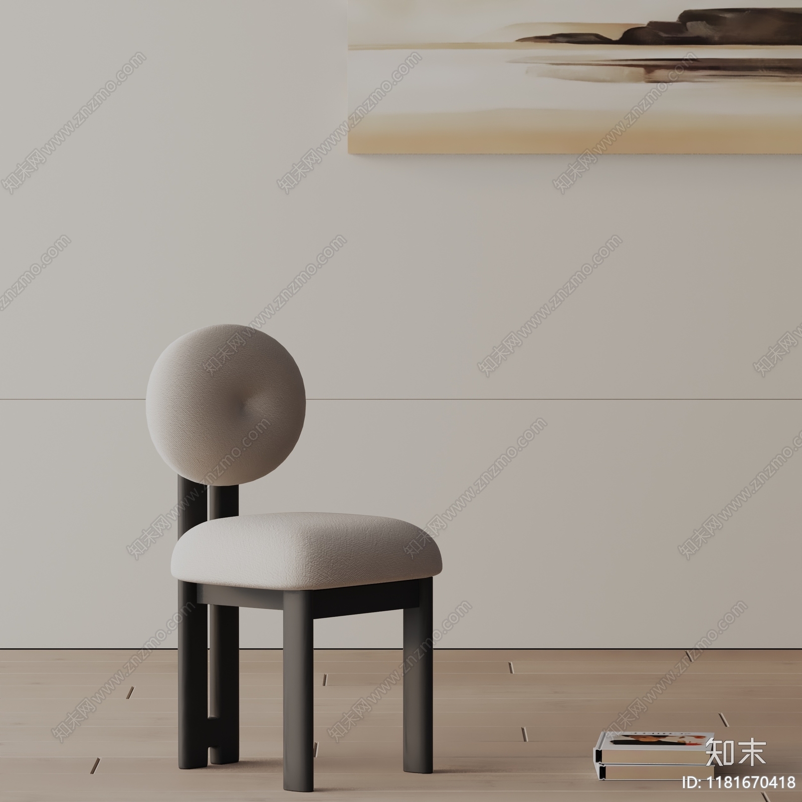 现代餐椅3D模型下载【ID:1181670418】