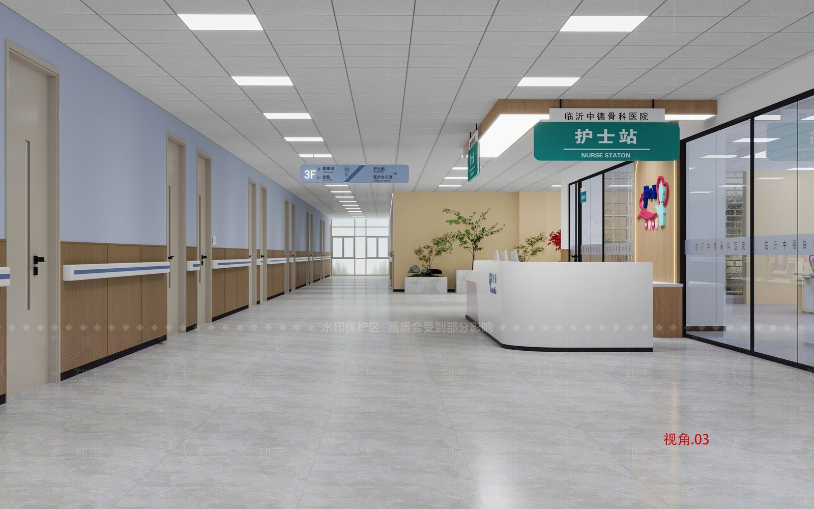 现代走廊3D模型下载【ID:1214957612】