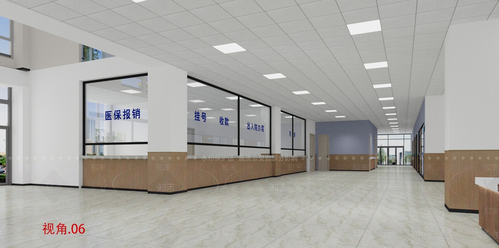 现代医院3D模型下载【ID:1181678465】