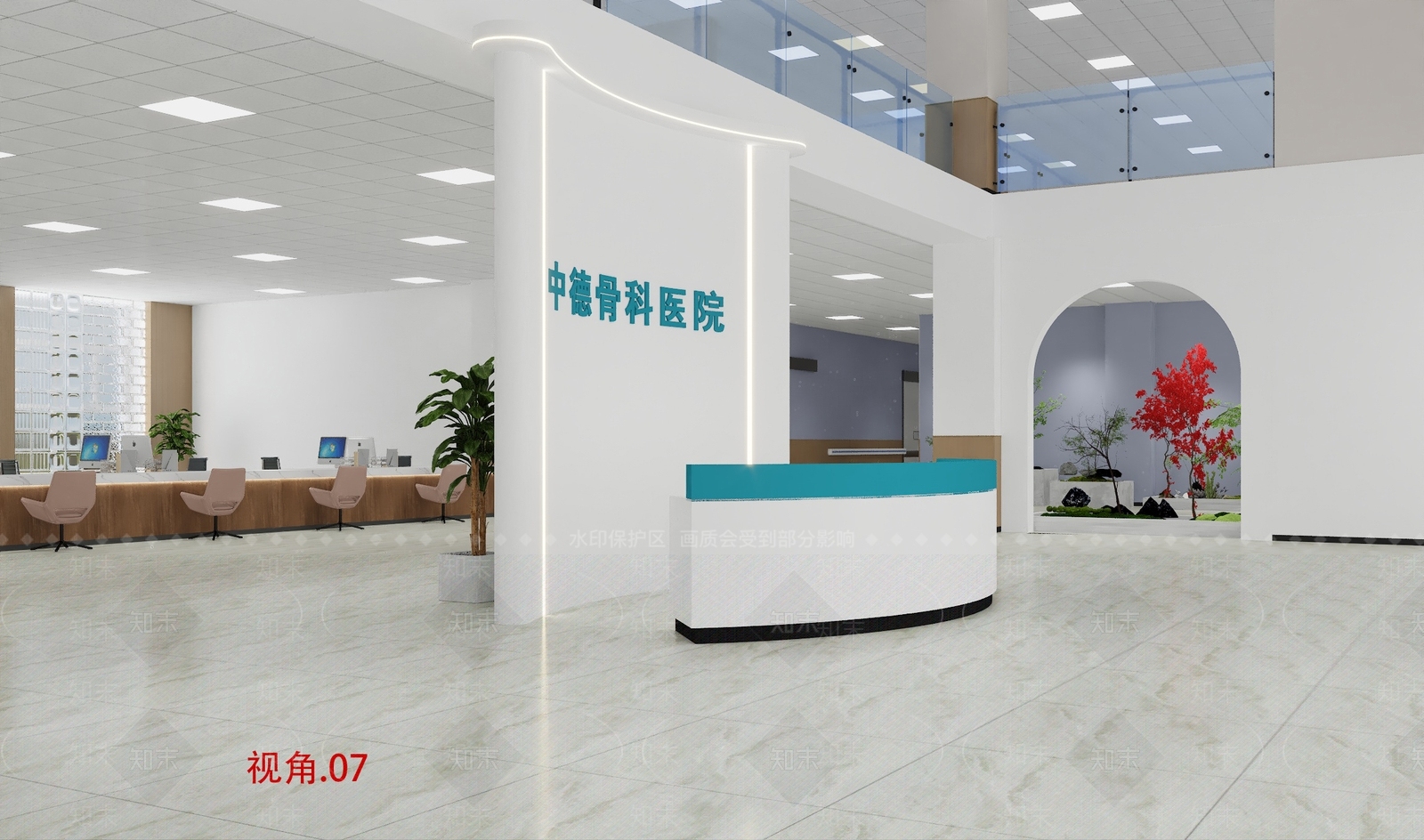 现代医院3D模型下载【ID:1181678465】