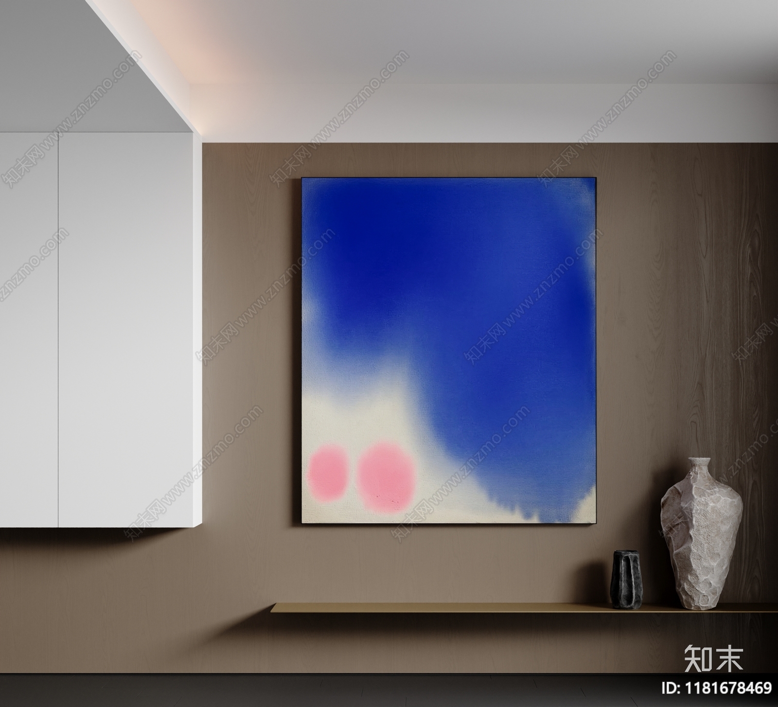 奶油原木挂画3D模型下载【ID:1181678469】