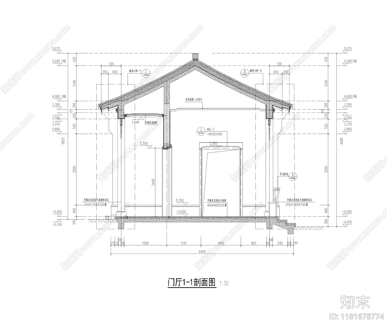 中式新中式古建cad施工图下载【ID:1181678774】