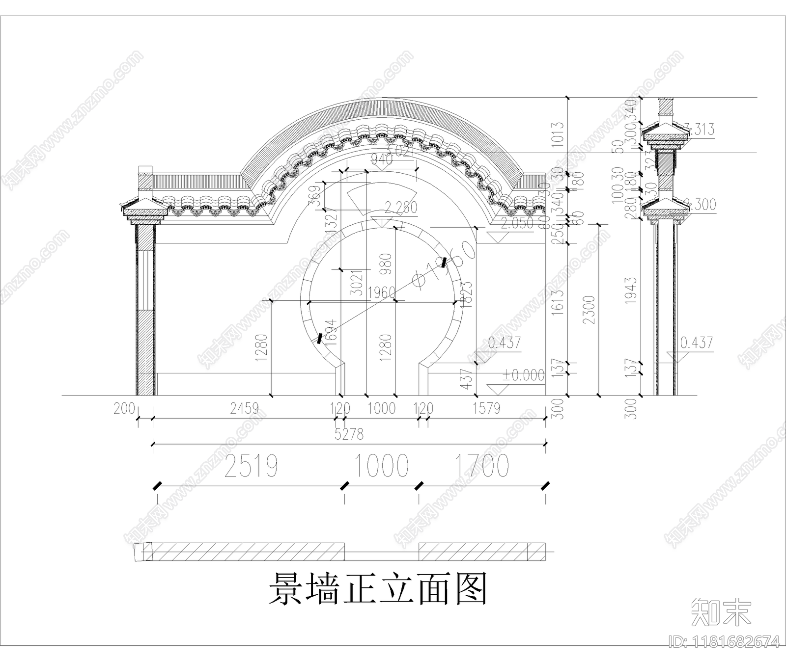 中式古建cad施工图下载【ID:1181682674】