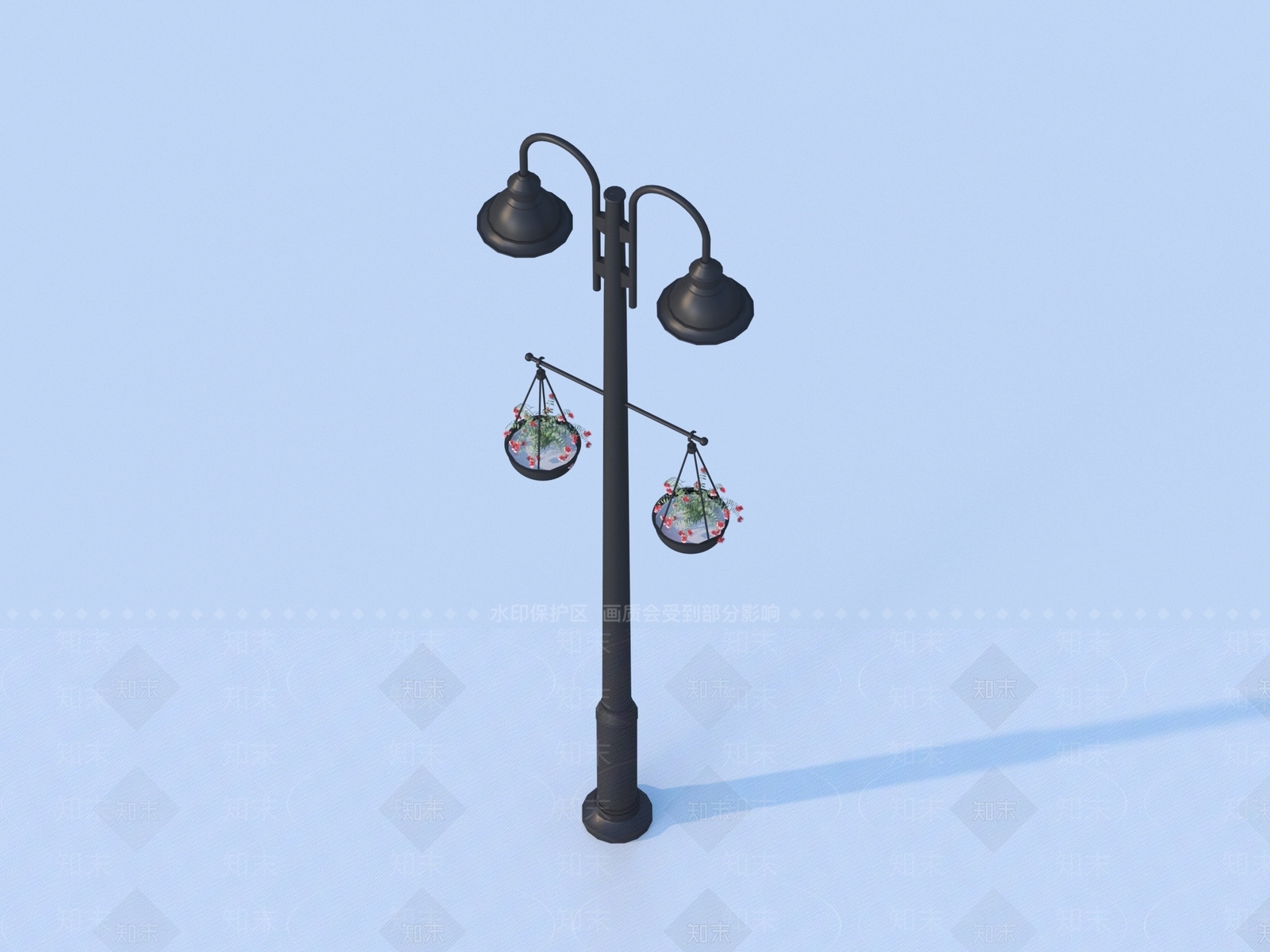现代路灯3D模型下载【ID:1181682938】